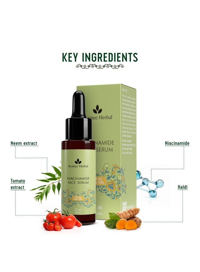 AVIMEE HERBAL سيروم الوجه العشبي أفيمي 10% نياسيناميد مع حمض الهيالورونيك | لعلاج آثار حب الشباب، والبقع، وتوازن الزيوت مع الزنك | سيروم مضاد لحب الشباب لتفتيح البشرة للبشرة الدهنية والمعرضة لحب الشباب | 25 مل - Image 3