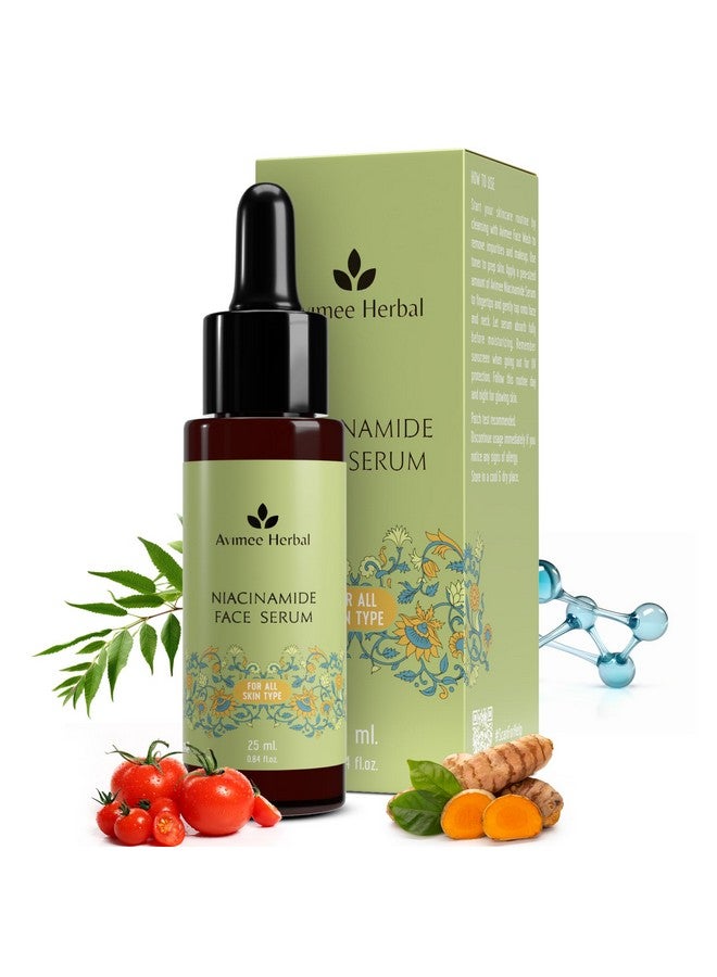 AVIMEE HERBAL سيروم الوجه العشبي أفيمي 10% نياسيناميد مع حمض الهيالورونيك | لعلاج آثار حب الشباب، والبقع، وتوازن الزيوت مع الزنك | سيروم مضاد لحب الشباب لتفتيح البشرة للبشرة الدهنية والمعرضة لحب الشباب | 25 مل - Image 1