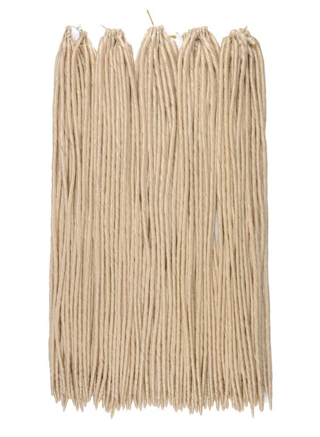 Haolocs 6Pcs/Lot Straight Faux Locs Crochet Hair 18 Inch Soft Pre Looped Dreadlock African Roots Braid Synthetic Braiding Hair Extension for Black Women (#613, 14 Inch) - Image 3