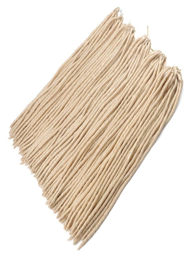 Haolocs 6Pcs/Lot Straight Faux Locs Crochet Hair 18 Inch Soft Pre Looped Dreadlock African Roots Braid Synthetic Braiding Hair Extension for Black Women (#613, 14 Inch) - Image 4