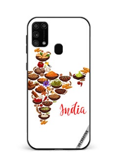 VR CREATIVE Protective Case Cover For Samsung Galaxy M31/M31 Prime Cuisine Indienne Design Multicolour  - Image 1