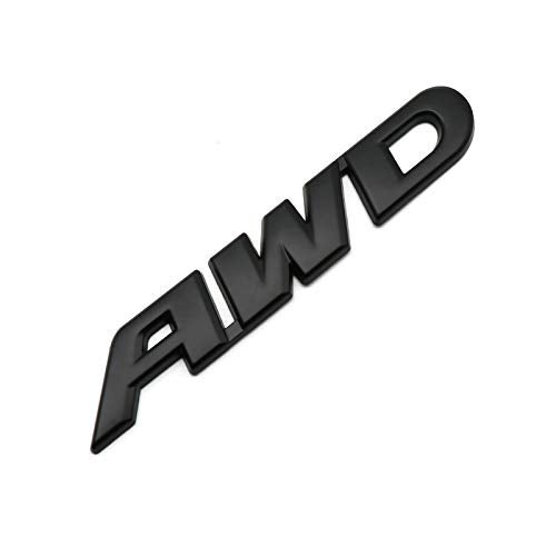 EmbRoom SunteeLong AWD Emblem 3D Metal Tailgate Side Sticker Badge Replacement For 4x4 All Wheel Drive SUV Off Road Black - Image 1