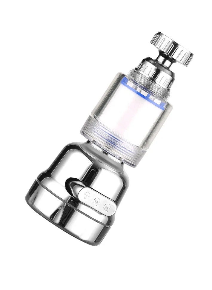 Water Filter Faucet Connector, 360° Swivel Faucet Water Filter, 3 Adjustable Spray Modes Faucet Connector for Kitchen, Bathroom, Bathtub, Home - Image 2