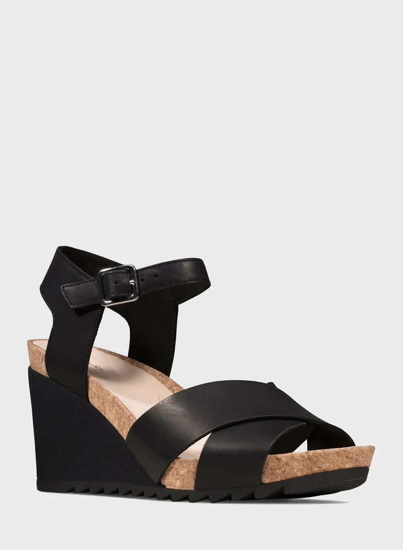 clarks Flex Sun Wedge Sandals