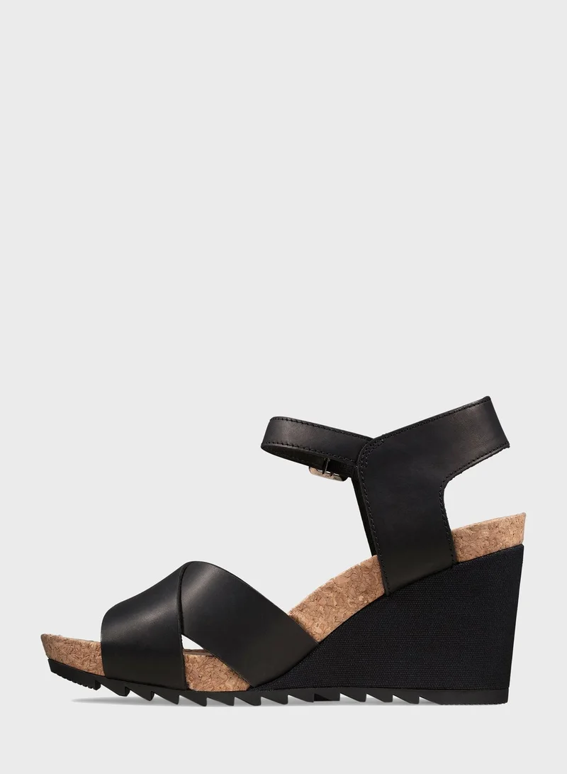 clarks Flex Sun Wedge Sandals