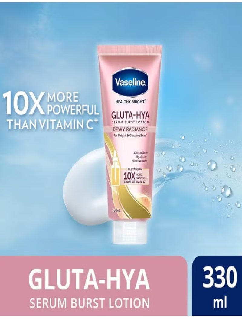 Vaseline Gluta-Hya Serum Burst Lotion Dewy Radiance 330ml - Image 3