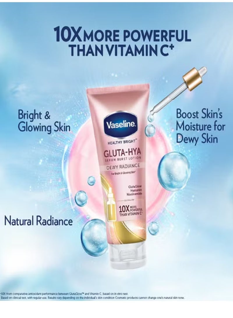 Vaseline Gluta-Hya Serum Burst Lotion Dewy Radiance 330ml - Image 4