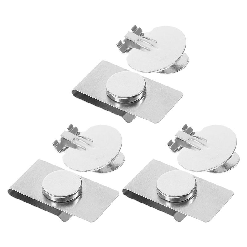 3 Pairs Magnetic Tie Clips For Men: Stainless Steel Invisible Tie Stays Alternative For Wedding Formal Wear Business - Image 4