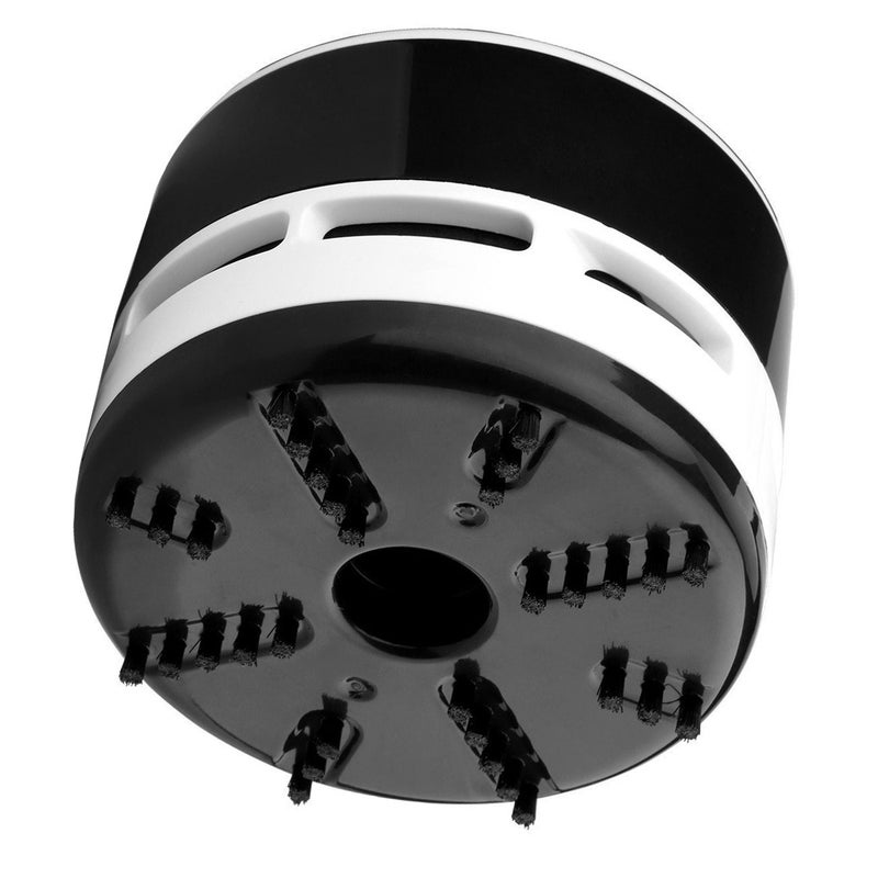 Ogrmar Portable Cordless Mini Desktop Vacuum Desk Dust CleanerDust Sweeper for Home Office Keyboard Black - Image 2