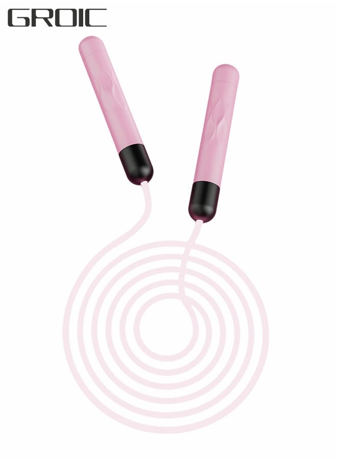 GROIC Jump Rope,Glowing Skipping Rope, for Basic Jumping Training Working Out Exercise Weight Loss, Indoors Outdoors LED Light Up Without Tangles Adjustable Jumping Rope  - Image 1