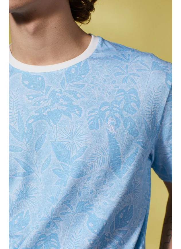 Vicomte A. Tor Sky Blue T-Shirt 100% Cotton