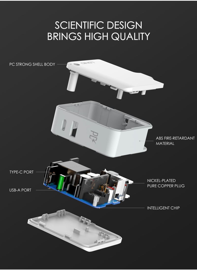 محول طاقة USB Type C PD 3.0 عالي الطاقة بقوة 32 وات وشاحن حائط وشحن سلكي مع شاحن هاتف سريع ومقبس USB C وكابل بطول 1 متر لهاتف iPhone 12/12 Pro/12 mini/12 Pro Max/11 Pro Max SE 2020 X XR XS 8 - pzsku/ZBC960A39798C840B244AZ/45/_/1684136676/d1b02f6a-53e2-4831-89bb-926661a1a8ab