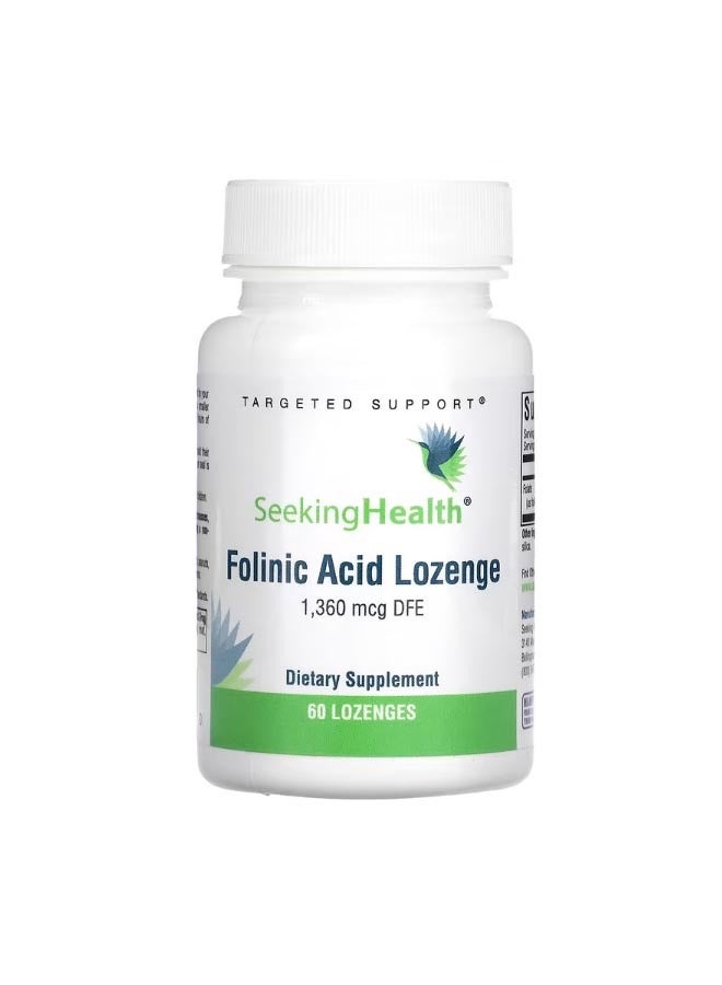 سيكنج هيلث Folinic Acid Lozenge 1360 mcg DFE 60 Lozenges - Image 1