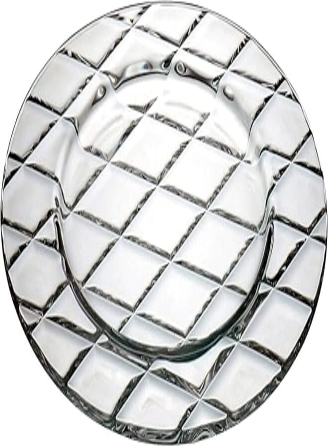 ViDiVi Concerto Glass Plates 2 Pieces Set, 32 cm Size, Transparent