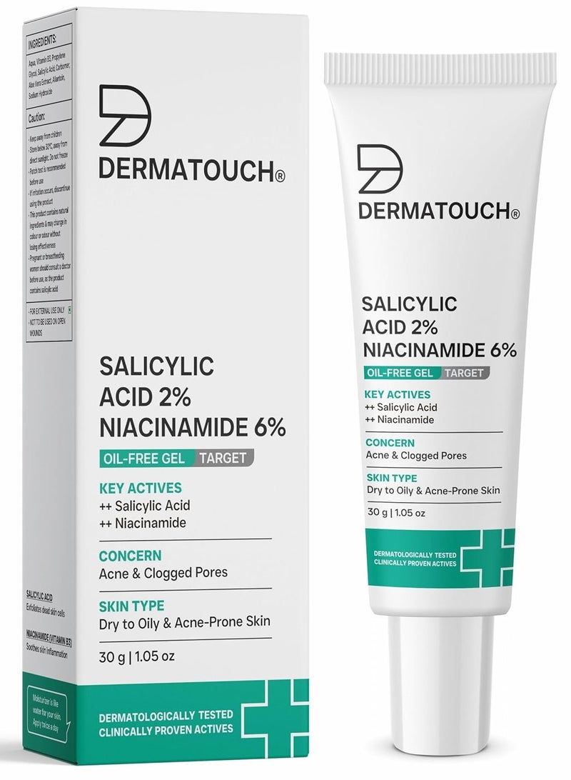 Dermatouch Salicylic Acid 2% Niacinamide 6% Anti Acne 30G - Image 1