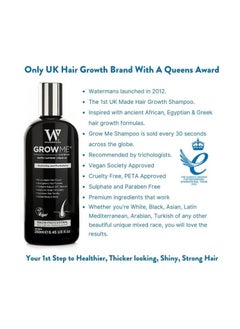 Watermans Waterman's Grow Me Hair Growth Shampoo 250ml  - Image 3