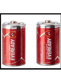 Eveready 2 Eveready red torch batteries, 1.5 volt, size D  - Image 1