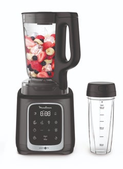 Moulinex خلاط مولينكس | InfinyMix+ صانع العصائر عالي السرعة | خلاط | برطمان تريتان طويل الأمد + كوب سفر 600 مل | 5 برامج تلقائية + تحكم يدوي | | كتاب الطبخ 50 وصفة | 2 سنة الضمان  - Image 1