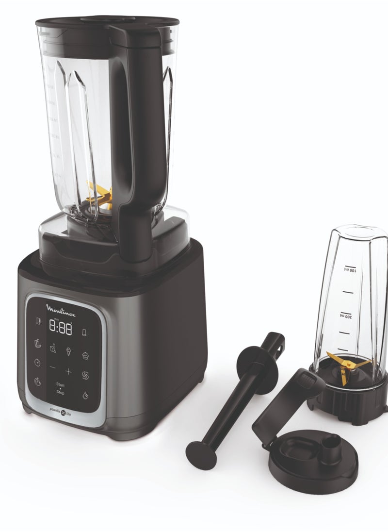 Moulinex Moulinex Blender | InfinyMix+  High-Speed Blender Smoothie Maker | Mixer |  tritan long lasting jar + 600 ml travel cup | 5 auto programs + manual control |  | 50-recipe cookbook | 2 Years Warranty  - Image 2