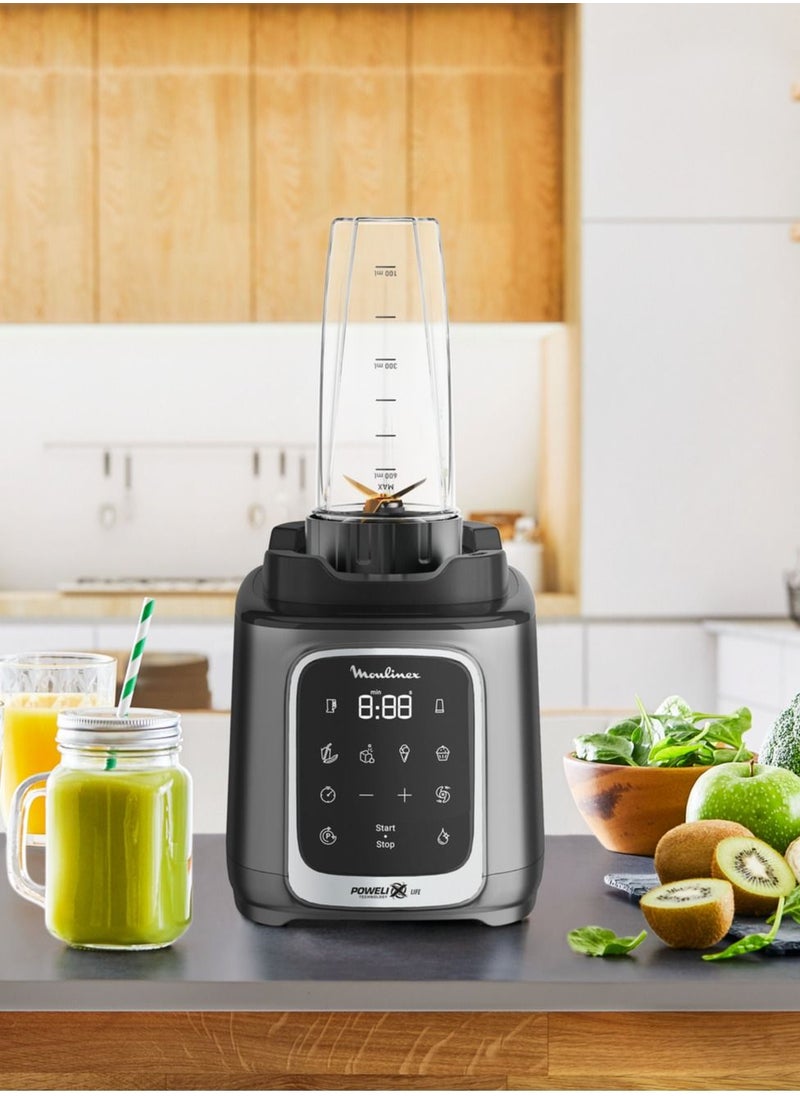 Moulinex Blender | InfinyMix+  High-Speed Blender Smoothie Maker | Mixer |  tritan long lasting jar + 600 ml travel cup | 5 auto programs + manual control |  | 50-recipe cookbook | 2 Years Warranty - pzsku/ZBC9632B596DD4AED31D2Z/45/_/1647266846/06f4bc21-cb11-44ff-a1b3-8bce6899e3df