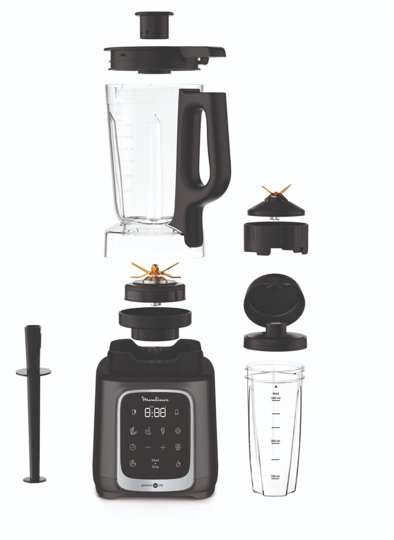 Moulinex Blender | InfinyMix+  High-Speed Blender Smoothie Maker | Mixer |  tritan long lasting jar + 600 ml travel cup | 5 auto programs + manual control |  | 50-recipe cookbook | 2 Years Warranty - pzsku/ZBC9632B596DD4AED31D2Z/45/_/1647266846/f3cfd214-71a8-440e-ad44-e097421a1e61