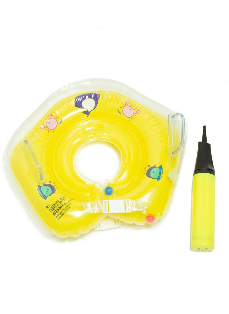 Pikkaboo Pikkaboo-Iswimsafe Infant Neck Floater Yellow With Inflator  - Image 1