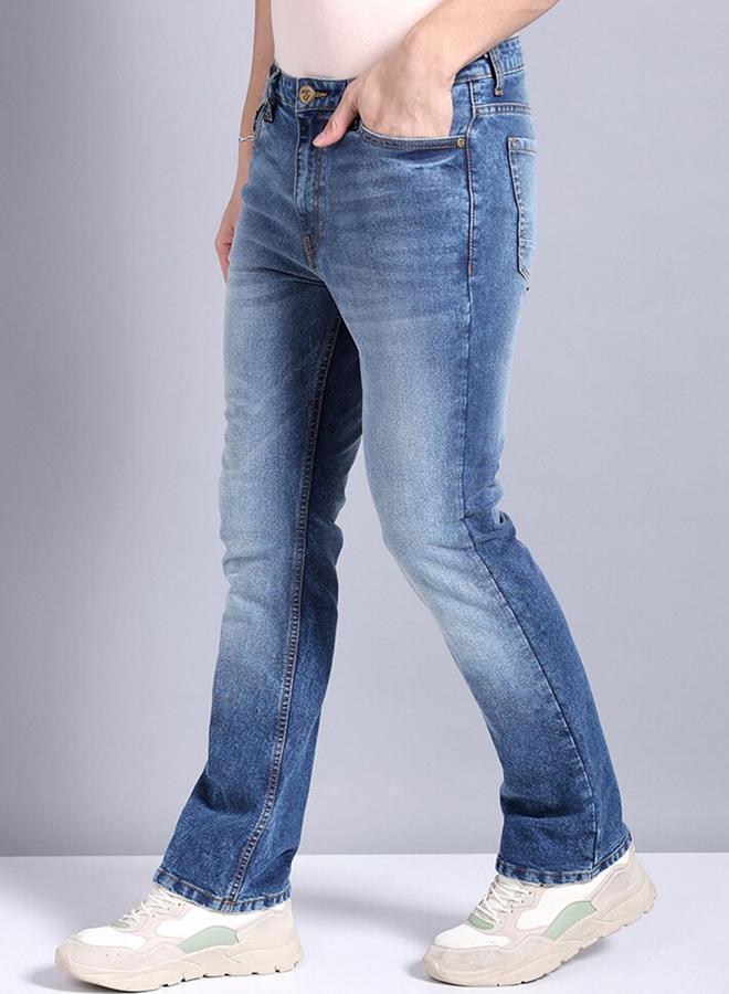 The Indian Garage Co Men Mid Wash Stretchable Jeans - Image 2