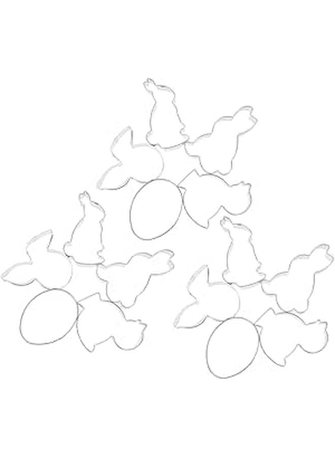 Stainless Steel Easter Cookie Stamps 15PCS Baking Molds For Cookies Fudge Crafts - Image 1