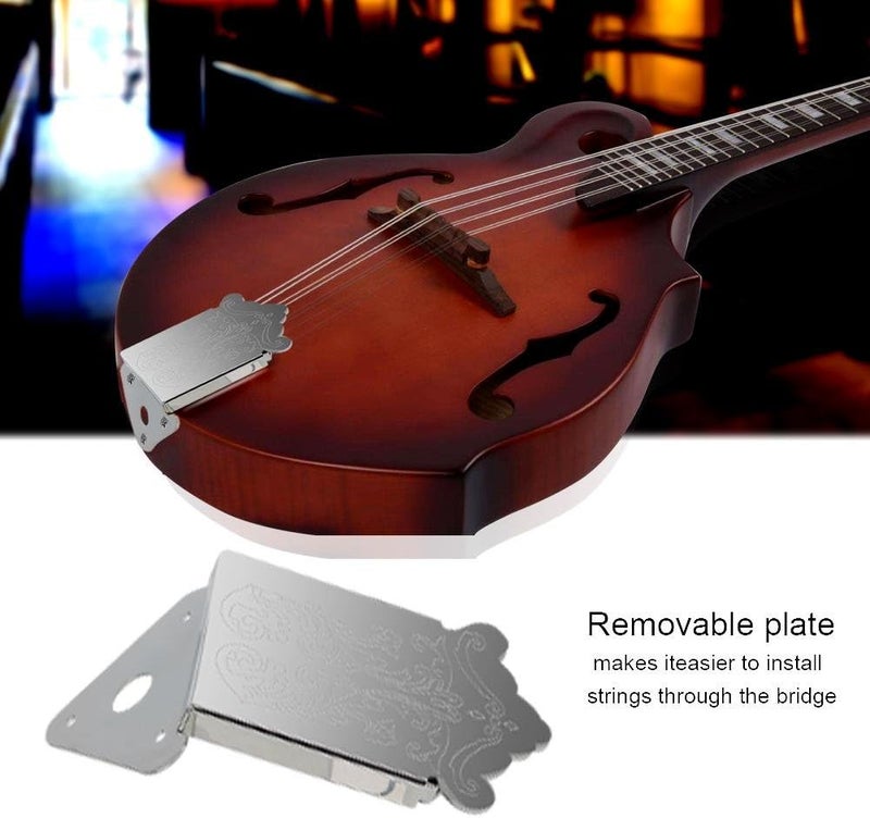 Bnineteenteam Mandolin Tailpiece Mandolin Tailpiece Cover Replacement with Screws Instrument Accessory - Image 2