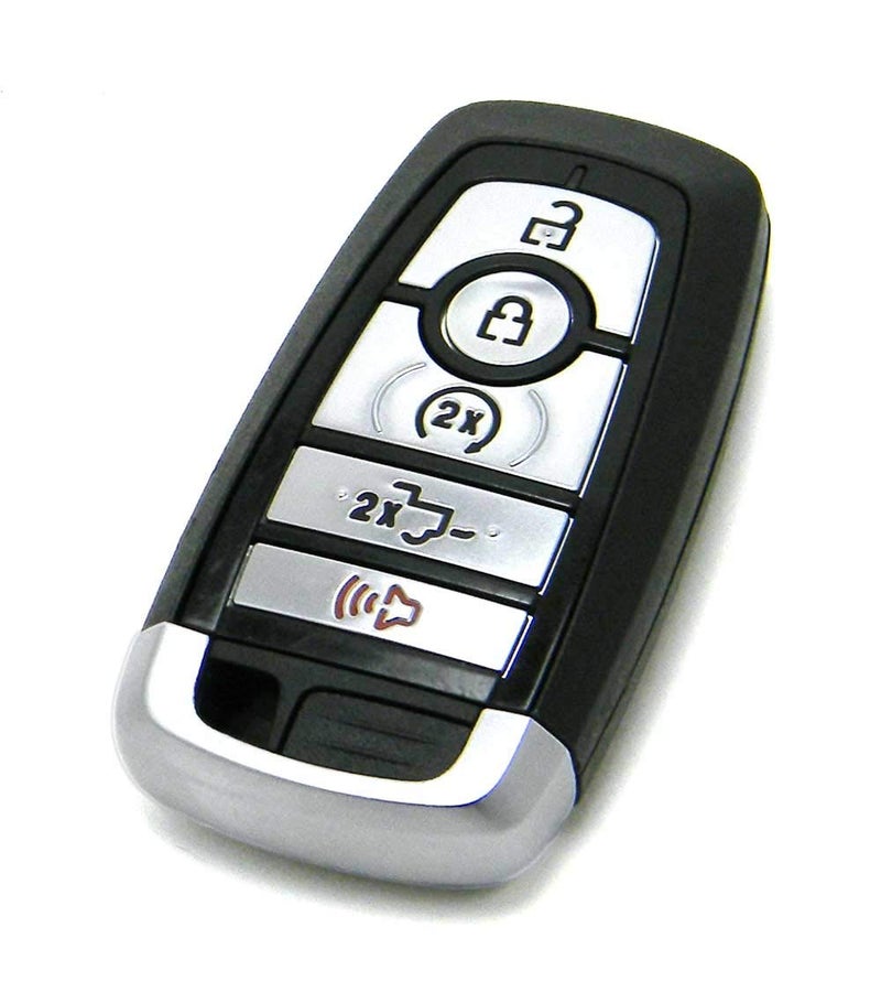 Ford OEM 5-Button Smart Key Fob Remote Compatible With 2017-2020 Ford F-Series Truck (FCC ID: M3N-A2C93142600, P/N: 164-R8166, HC3T-15K601-BB) - Image 1