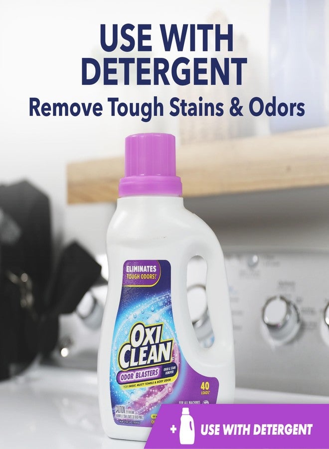 OxiClean Odor Blasters Odor and Stain Remover Laundry Booster Liquid, 50 fl oz - Image 4