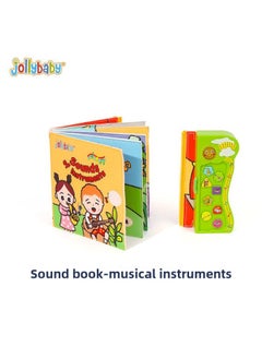 Generic Jollybaby Baby Early Education Cloth Book Can Bite And Tear Book Chinese And English Educational Cognitive Music Removable Washable-Specifications:Musical Instruments  - Image 1