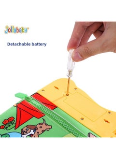 Generic Jollybaby Baby Early Education Cloth Book Can Bite And Tear Book Chinese And English Educational Cognitive Music Removable Washable-Specifications:Musical Instruments  - Image 3