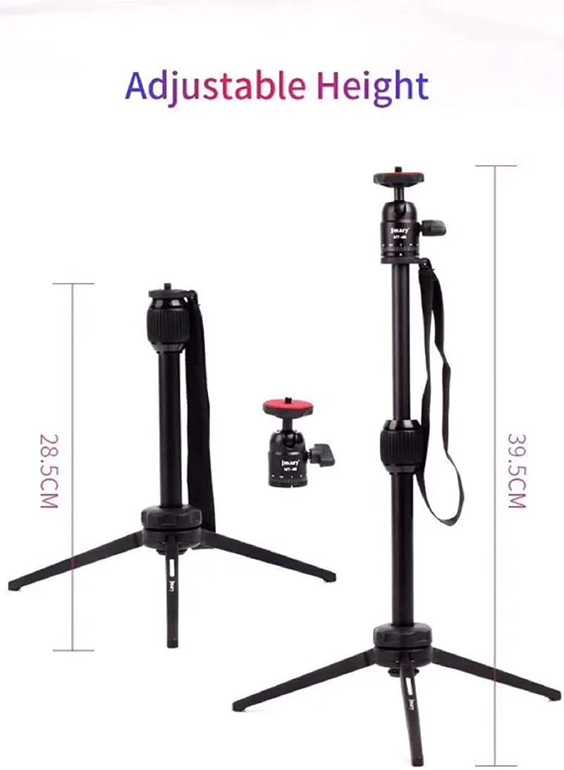 JMARY MT-68 Table-Top Extendable Foldable Tripod Stand for Mobile Phones and DSLR & Digital Cameras - Image 3
