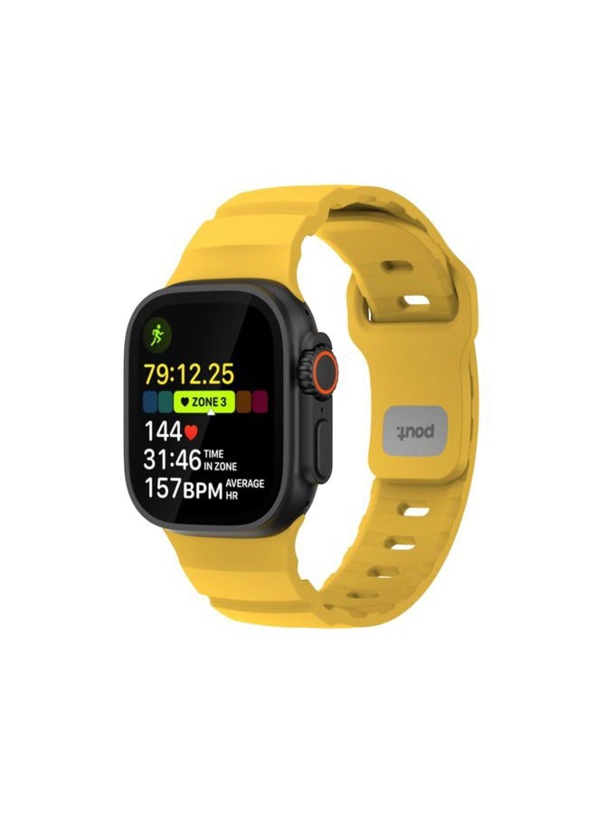 Pout BandLoop Sport, Compatible with Apple Watch 49/46/45/44/42(S1–S3)mm & Ultra/Ultra 2/Ultra 3 – Lightweight Breathable Silicone Band with Ventilation, Pin-and-Tuck Closure, Sweatproof Waterproof - Image 1