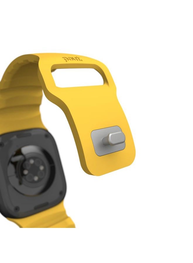 Pout BandLoop Sport, Compatible with Apple Watch 49/46/45/44/42(S1–S3)mm & Ultra/Ultra 2/Ultra 3 – Lightweight Breathable Silicone Band with Ventilation, Pin-and-Tuck Closure, Sweatproof Waterproof - Image 4