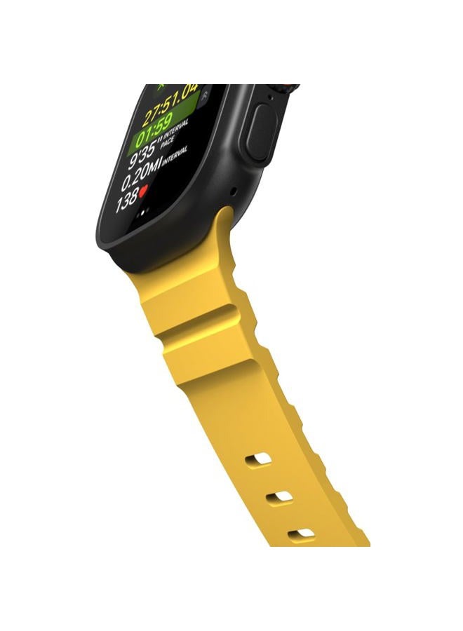 Pout BandLoop Sport, Compatible with Apple Watch 49/46/45/44/42(S1–S3)mm & Ultra/Ultra 2/Ultra 3 – Lightweight Breathable Silicone Band with Ventilation, Pin-and-Tuck Closure, Sweatproof Waterproof - Image 3