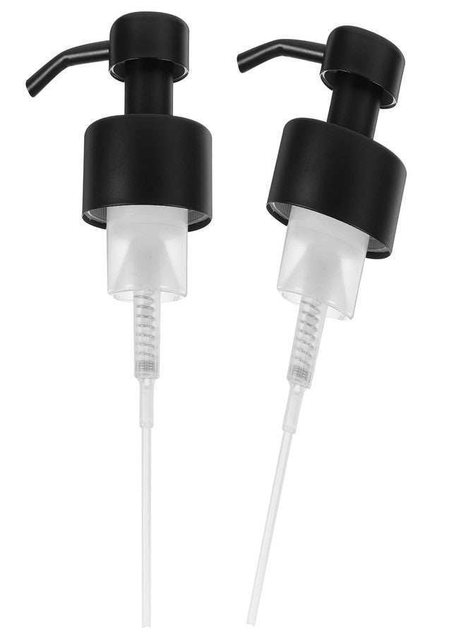 Amosfun 44 mm Soap Lotion Dispenser Pump Head Stainless Steel Thread Replacement for Bathroom Countertop Foam Lotion Bottles 2 Pack - Image 1