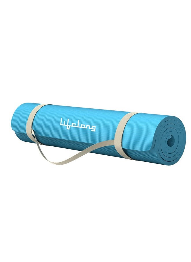 Lifelong Lifelong Yoga mat for Women & Men EVA Material 4mm Anti-Slip Yoga Mat for Gym Workout|Exercise Mat For Home Gym|Yoga Mat For Gym Workout and Yoga Exercise (6 Months Warranty)  - Image 1