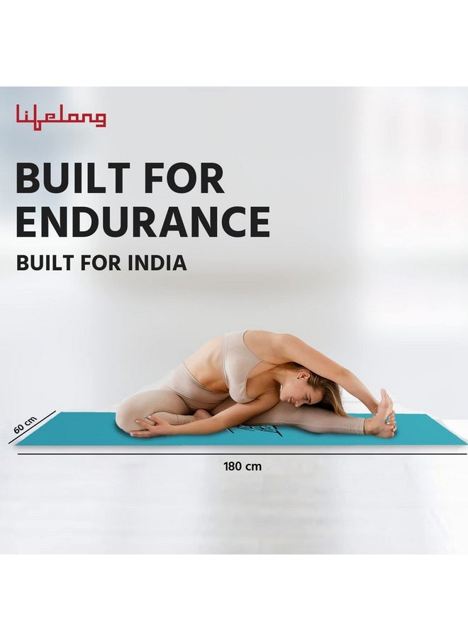 Lifelong Lifelong Yoga mat for Women & Men EVA Material 4mm Anti-Slip Yoga Mat for Gym Workout|Exercise Mat For Home Gym|Yoga Mat For Gym Workout and Yoga Exercise (6 Months Warranty)  - Image 4