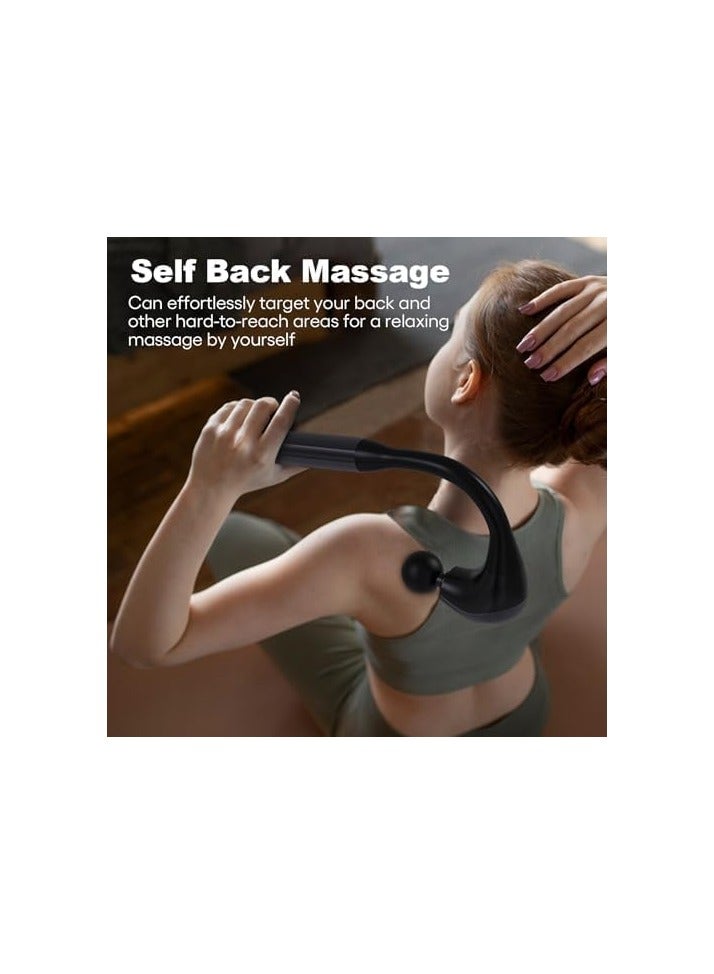 Revolutionary U-Shaped Massage Gun Back Massager for Pain Relief Deep Tissue Body Massager for Neck, Shoulder, Leg-Reach Every Muscle with Ease, Glossy Black - Image 2