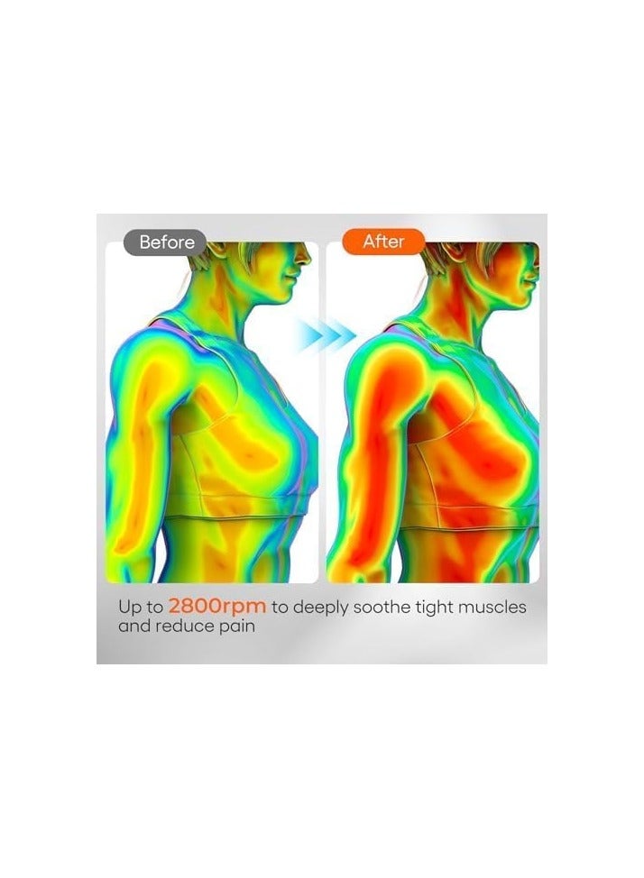 Revolutionary U-Shaped Massage Gun Back Massager for Pain Relief Deep Tissue Body Massager for Neck, Shoulder, Leg-Reach Every Muscle with Ease, Glossy Black - Image 4