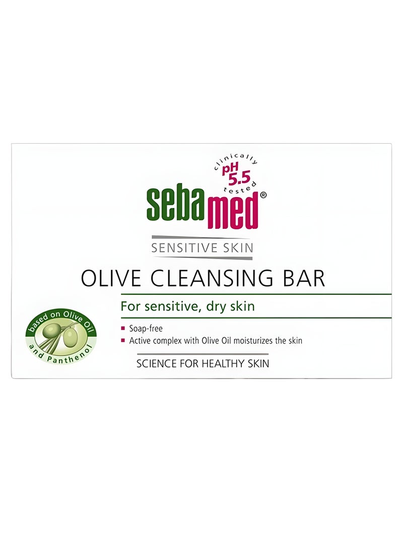 Sebamed OLIVE CLEANSING BAR For sensitive, dry skin 150 g - Image 1