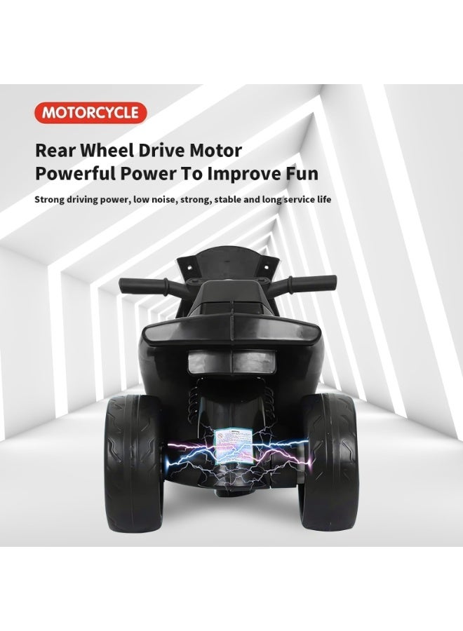 الحلم الأطفال الرياضة دراجة نارية 6V ركوب على دراجة نارية مع سباق اليد القدم الفرامل عجلة خفيفة الأطفال ركوب على لعب الأطفال دراجة كهربائية أبيض - Image 5