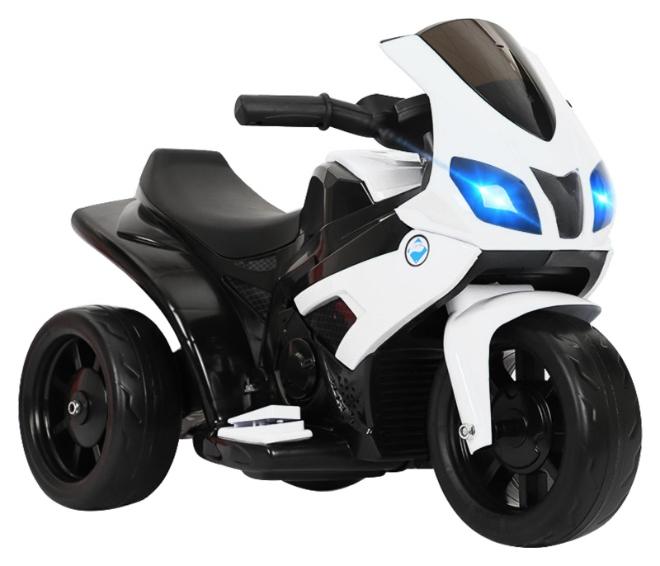 الحلم الأطفال الرياضة دراجة نارية 6V ركوب على دراجة نارية مع سباق اليد القدم الفرامل عجلة خفيفة الأطفال ركوب على لعب الأطفال دراجة كهربائية أبيض - Image 1