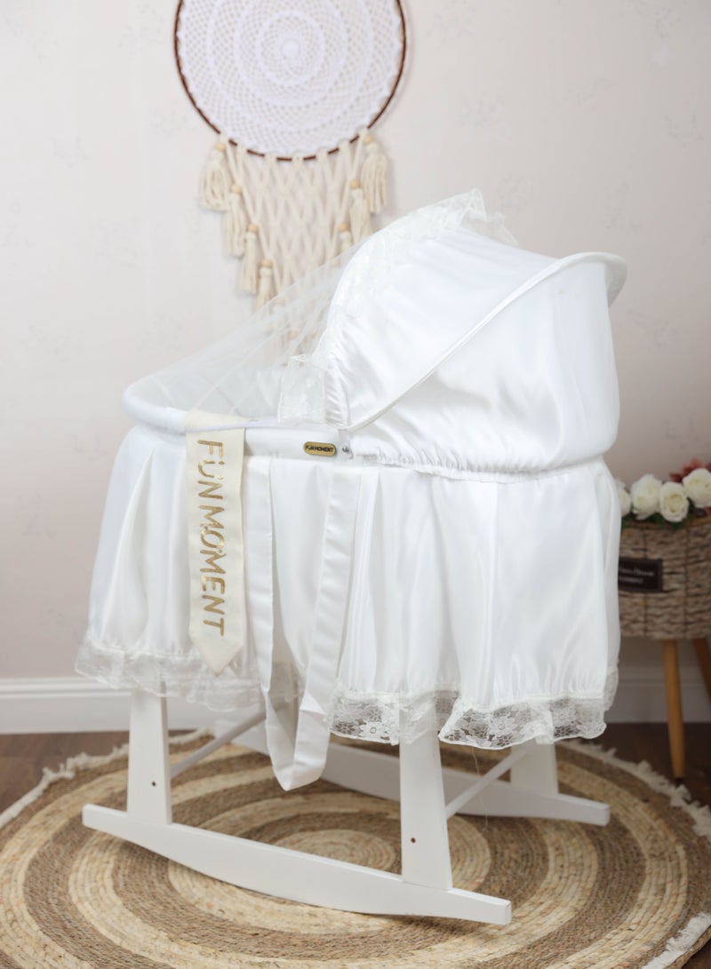 FUN MOMENT Moses basket bed with white vibrator holder  - Image 2
