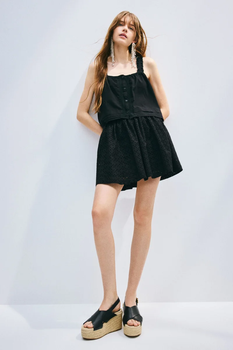 H&M Lace-detail strappy top