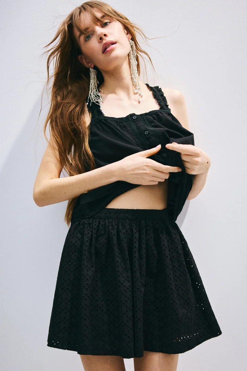 H&M Lace-detail strappy top