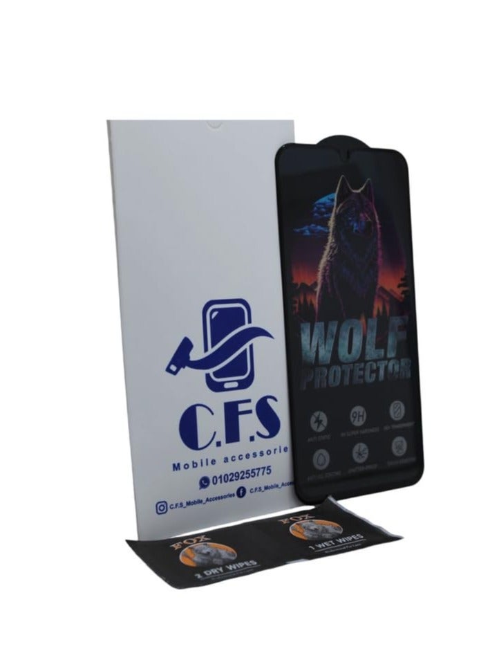 Wolf Protector Design Tempered Glass Screen Protector for Samsung Galaxy A34 - Clear & Black - Image 2