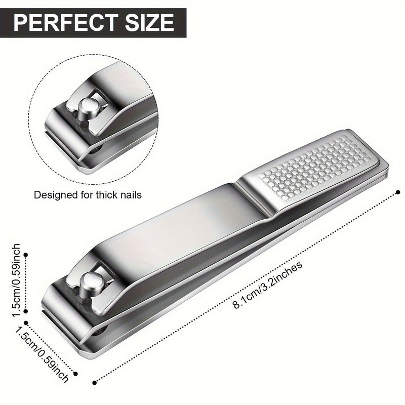 Stainless Steel Nail Clippers 3pcs For Home Manicure Pedicure Clean - Image 4
